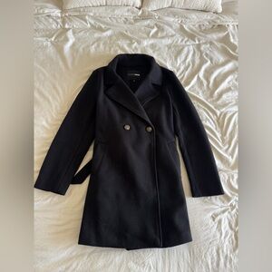 Fashion Nova Trench Coat- Black